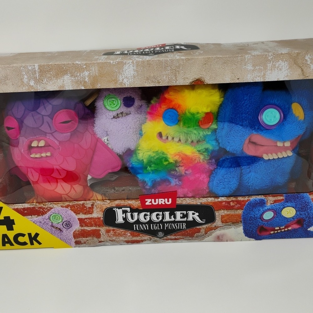 Zuru Fuggler Funny Ugly Monster 4-Pack Walmart Exclusive - Sealed, Box Damage